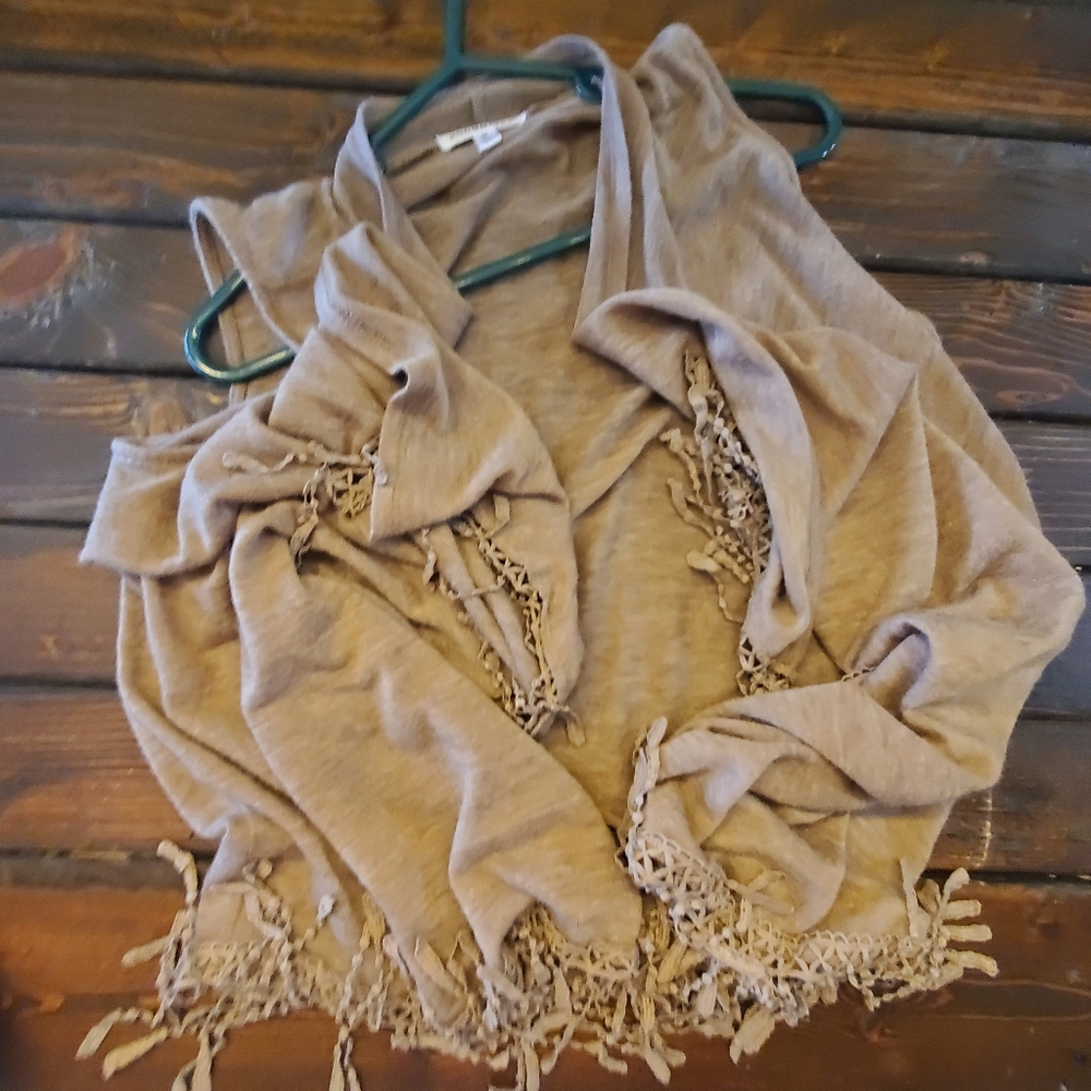 Flowy Tan Womens Medium Vest